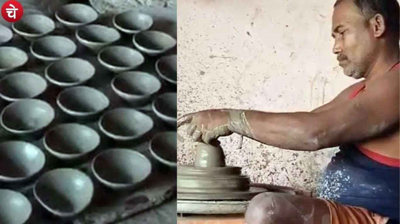 Clay Diya Making